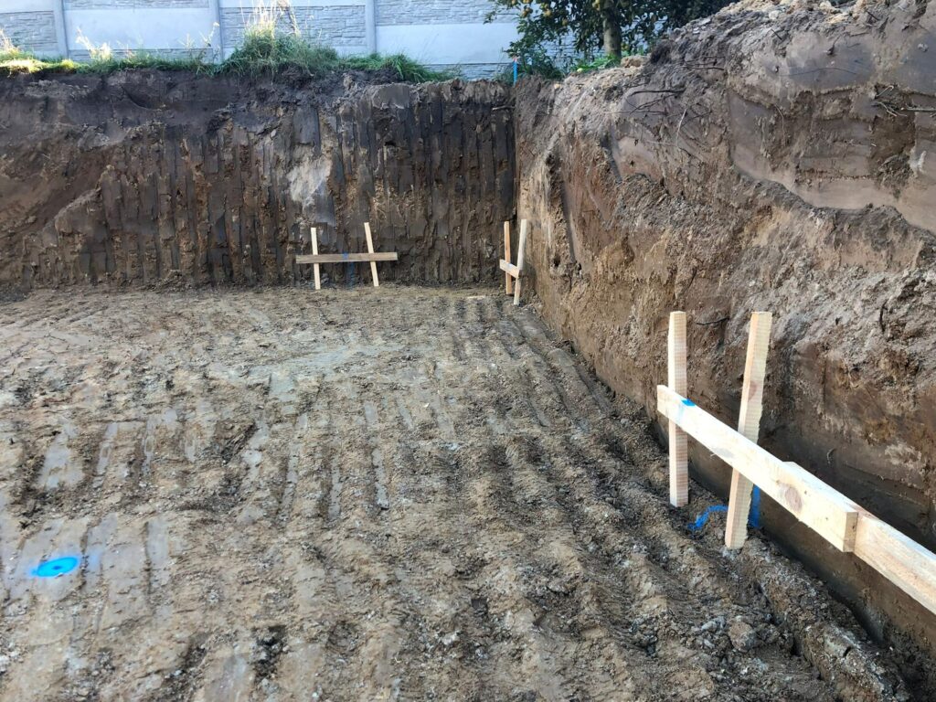 Wykop fundamentowy pod budowę domu